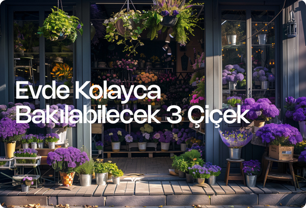 Evde Kolayca Bakılabilecek 3 Çiçek