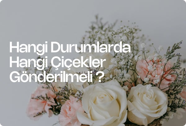 Hangi Durumlarda Hangi Çiçekler Gönderilmeli ?