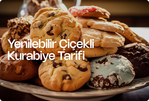 Yenilebilir Çiçekli Kurabiye Tarifi